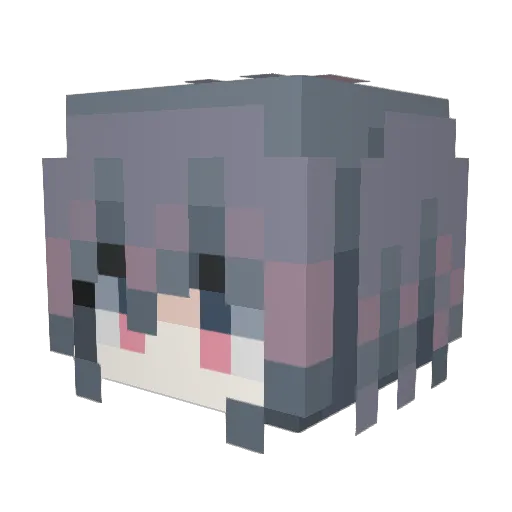juluoya Minecraft avatar head, 3D render