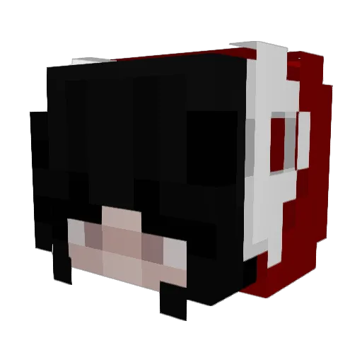 julusiaaaa Minecraft avatar head, 3D render