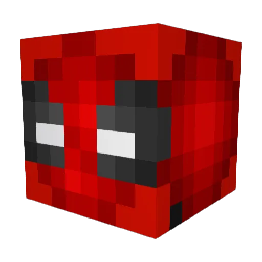 julusunek Minecraft avatar head, 3D render