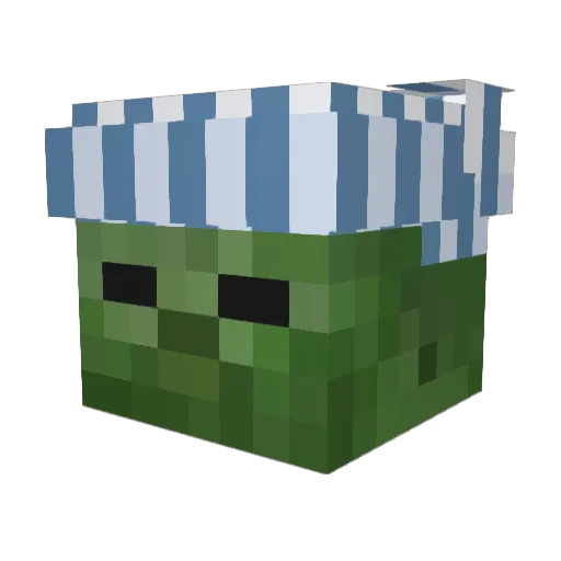 julwncourtz Minecraft avatar head, 3D render