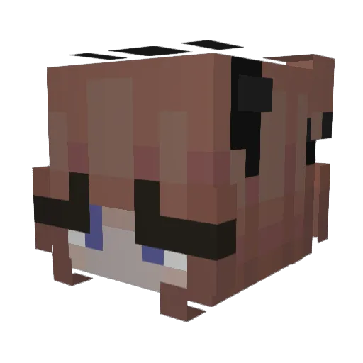jumariie Minecraft avatar head, 3D render