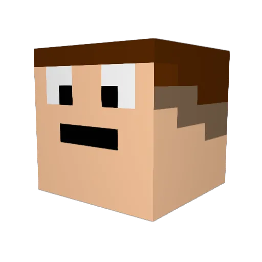 jumaro69 Minecraft avatar head, 3D render