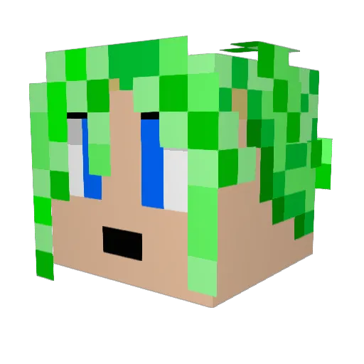 jumaster Minecraft avatar head, 3D render
