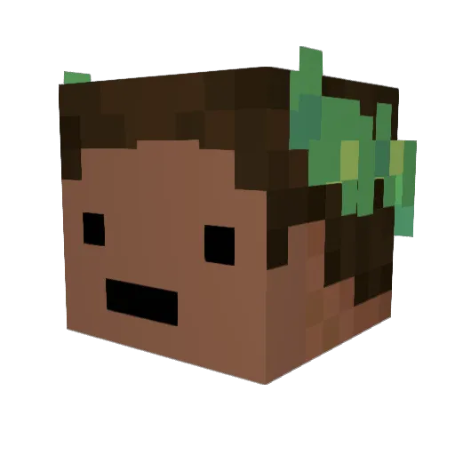 jumbotron3000 Minecraft avatar head, 3D render