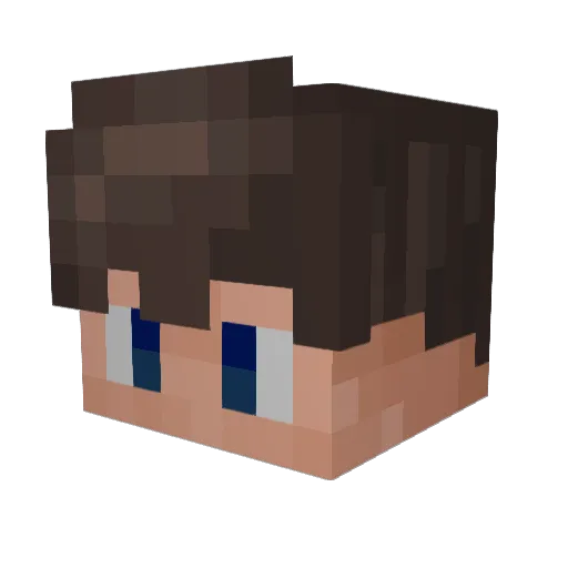 jume76 Minecraft avatar head, 3D render