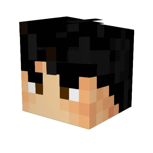 jumikCZ Minecraft avatar head, 3D render