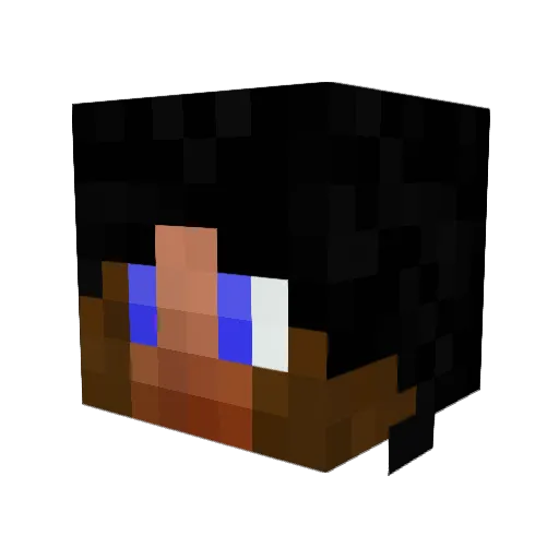 juminoh Minecraft avatar head, 3D render