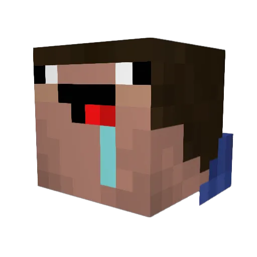 jumpboost_iv Minecraft avatar head, 3D render