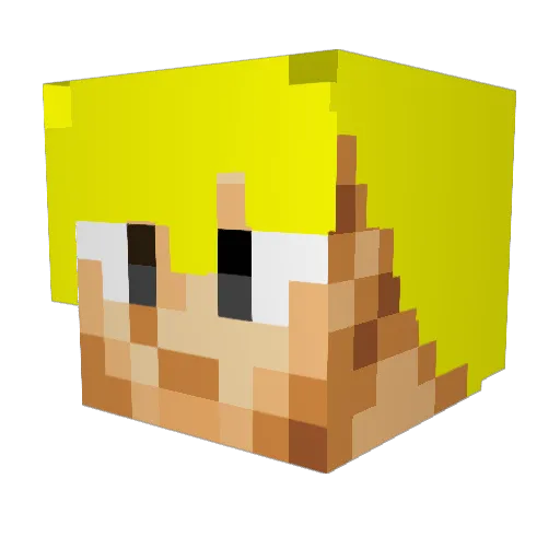 jumpedemperor Minecraft avatar head, 3D render