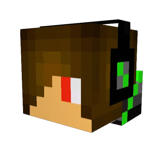 jumpingfunnysun Minecraft avatar head, 3D render
