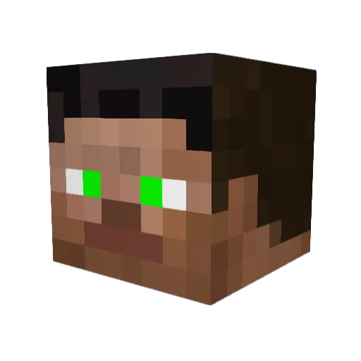 jumpingluigi Minecraft avatar head, 3D render