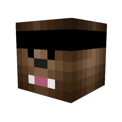 jumpixo Minecraft avatar head, 3D render