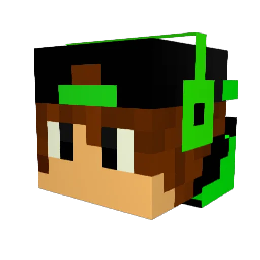 jumpmichael Minecraft avatar head, 3D render