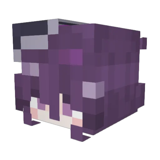 jun10025 Minecraft avatar head, 3D render