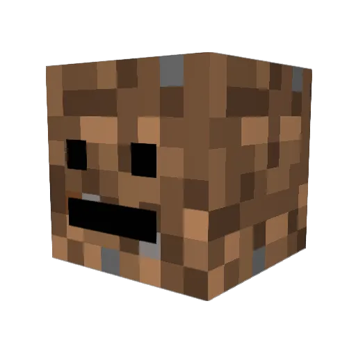 jun62 Minecraft avatar head, 3D render