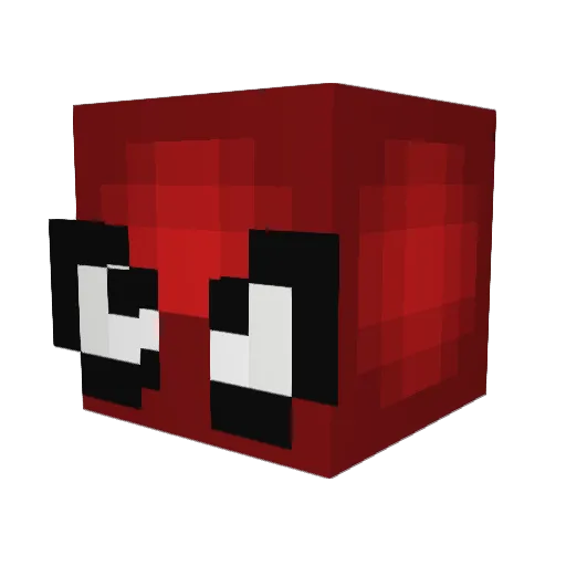 jun9414 Minecraft avatar head, 3D render