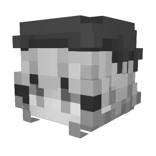 junAL_PA Minecraft avatar head, 3D render