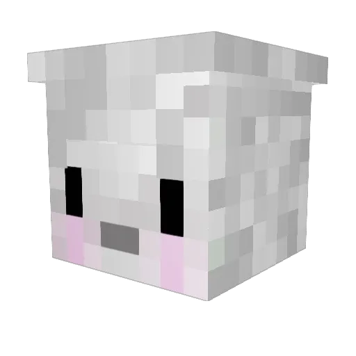 jun_0910 Minecraft avatar head, 3D render