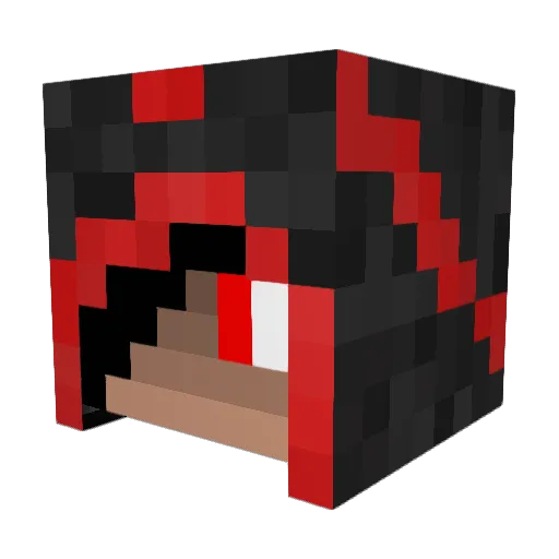 jun_orz Minecraft avatar head, 3D render