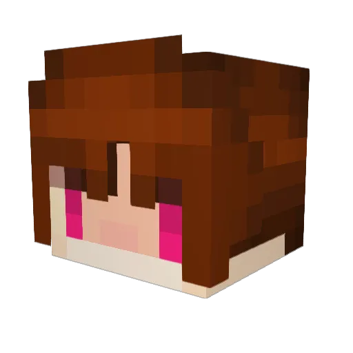 juna2020 Minecraft avatar head, 3D render
