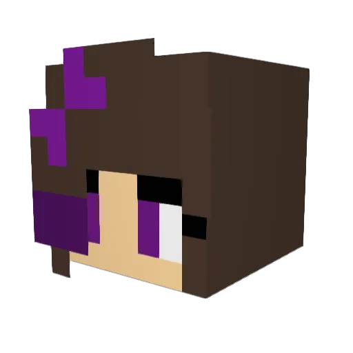 juncal1D Minecraft avatar head, 3D render