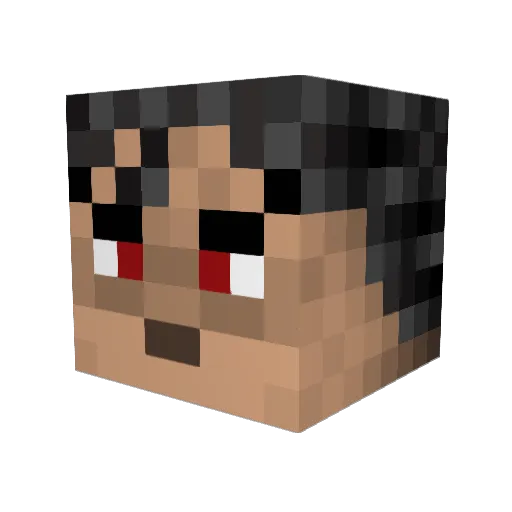 juncvassi Minecraft avatar head, 3D render