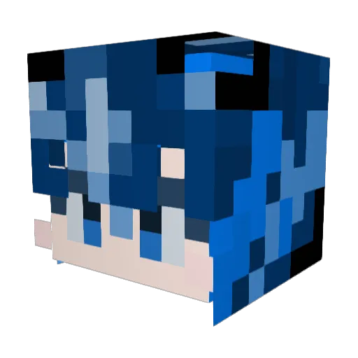 jundol_23 Minecraft avatar head, 3D render