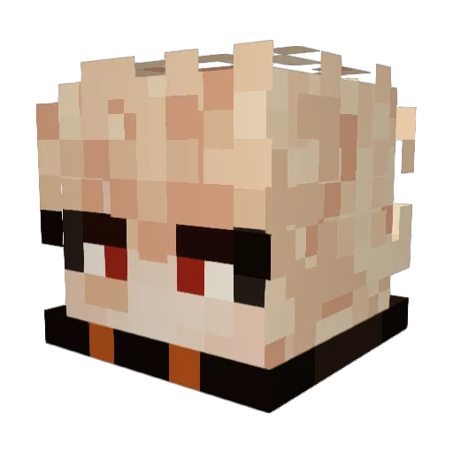 junebug8247 Minecraft avatar head, 3D render
