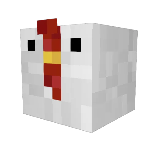 junebungyee Minecraft avatar head, 3D render