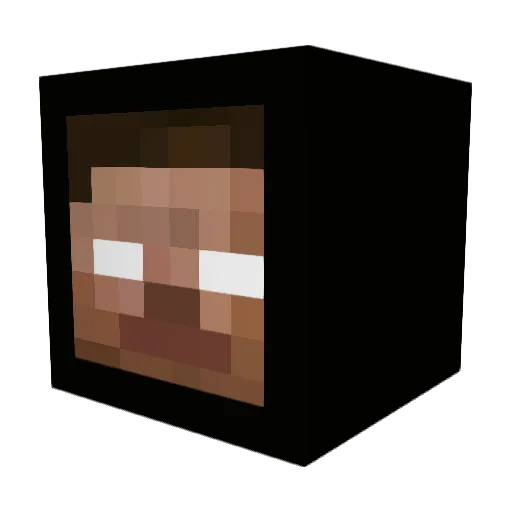 juneebaby Minecraft avatar head, 3D render