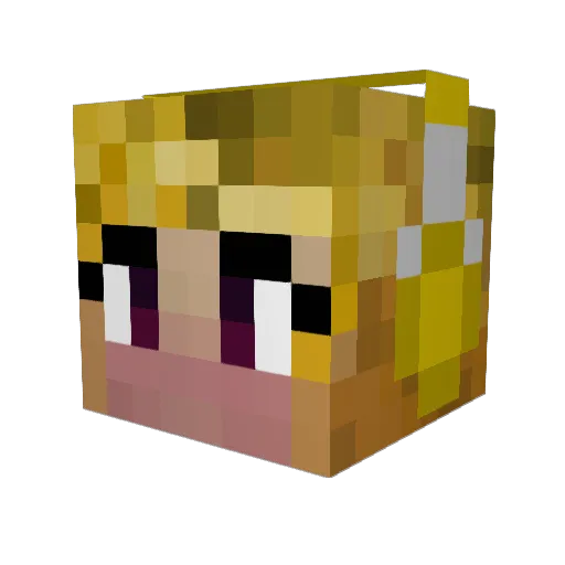 junehenry Minecraft avatar head, 3D render