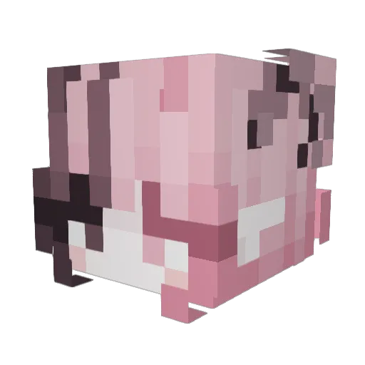 junexk Minecraft avatar head, 3D render