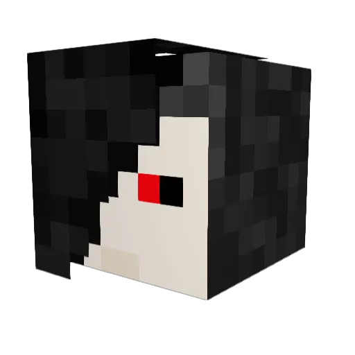 juneyhero Minecraft avatar head, 3D render