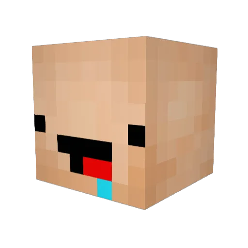 jungangzz Minecraft avatar head, 3D render