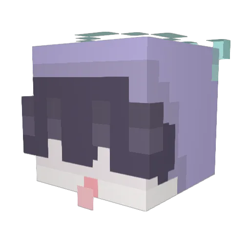 junghawon Minecraft avatar head, 3D render