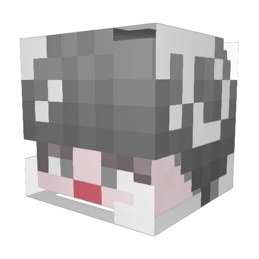 junghun11 Minecraft avatar head, 3D render