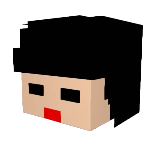 junghwan2 Minecraft avatar head, 3D render