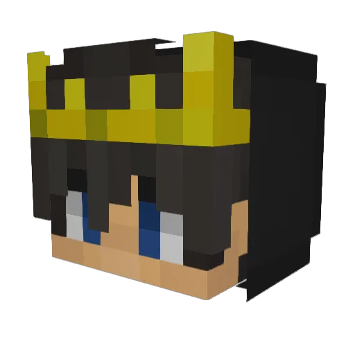 jungle34 Minecraft avatar head, 3D render