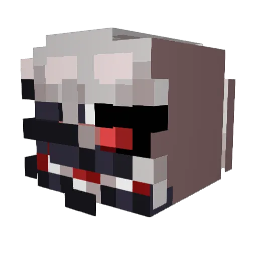 jungle_07 Minecraft avatar head, 3D render