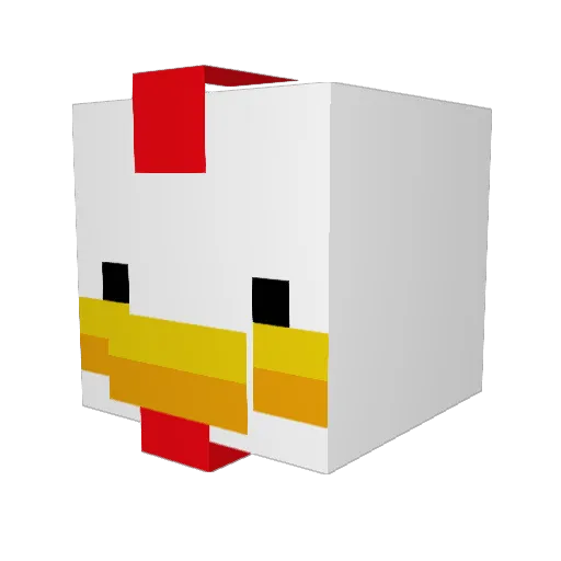 junhan666 Minecraft avatar head, 3D render