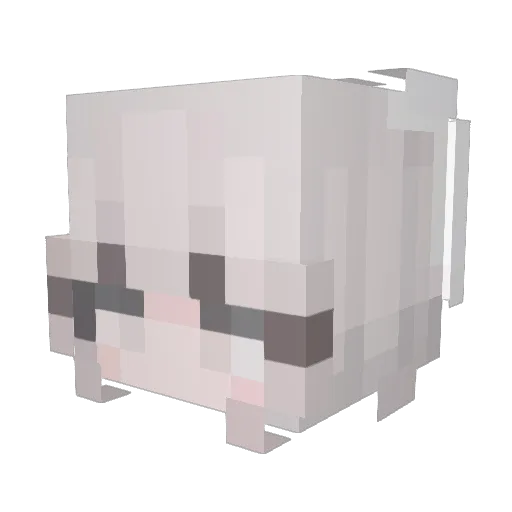 junhklee Minecraft avatar head, 3D render