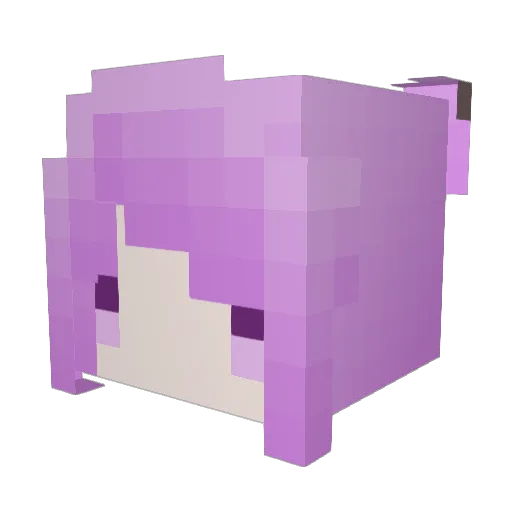 juni0825 Minecraft avatar head, 3D render