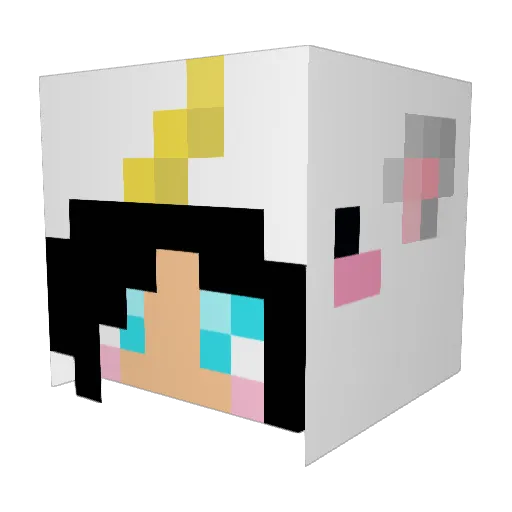 junie57 Minecraft avatar head, 3D render