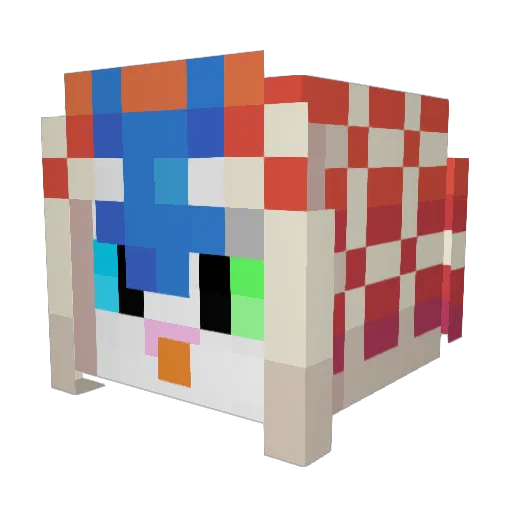 Minecraft-Avatar von junilio: Kopf als 3D-Render