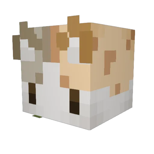 junimii Minecraft avatar head, 3D render
