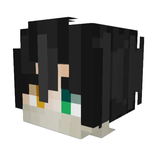 junin31 Minecraft avatar head, 3D render