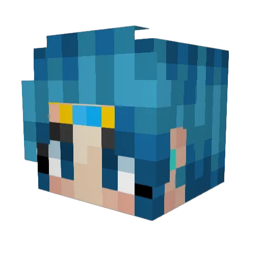 juniodevs Minecraft avatar head, 3D render