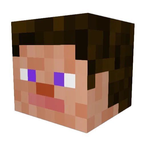 junior144 Minecraft avatar head, 3D render