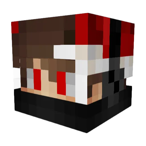 junior154466 Minecraft avatar head, 3D render