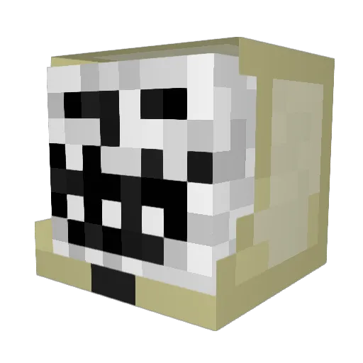 junior777__ Minecraft avatar head, 3D render
